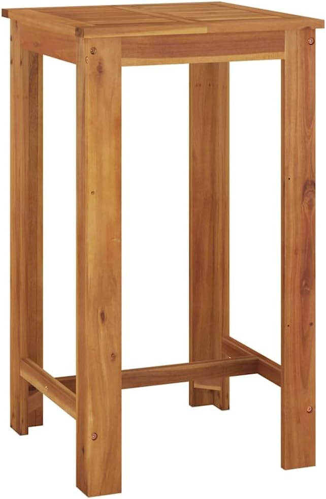 Acacia Wood Square Bar Table
