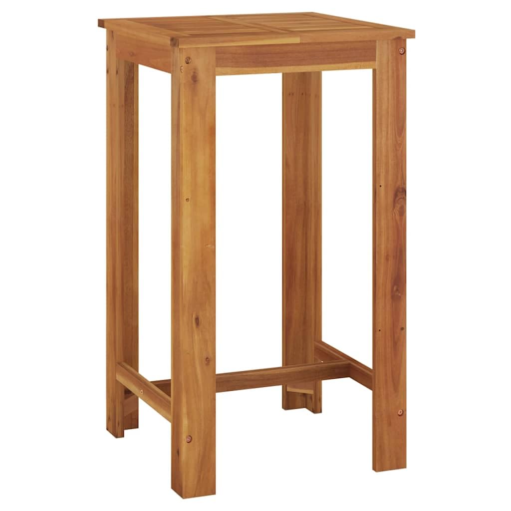 Acacia Wood Square Bar Table
