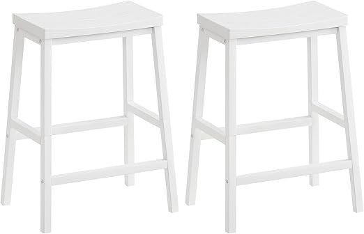 Bar Stools Set of 2 with Footrests