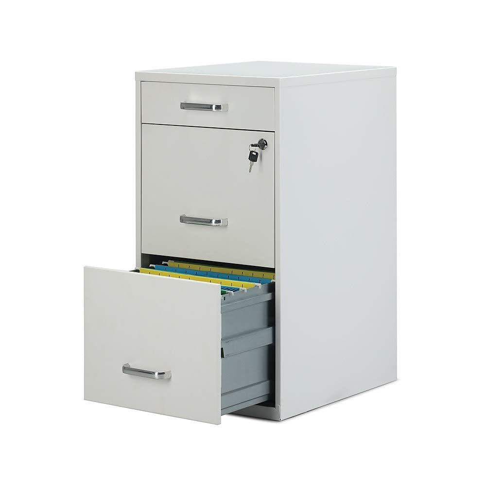 3-Drawer Vertical File Cabinet with Lock