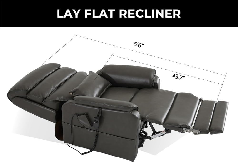 Oversized Electric Lift Recliner Chair with Massage and Heat