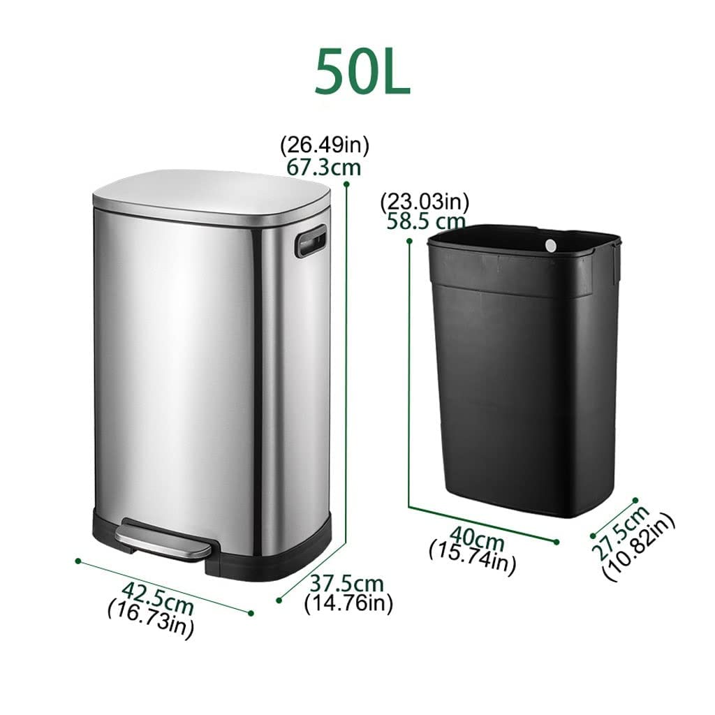 13 Gallon Stainless Steel Kitchen Trash Can