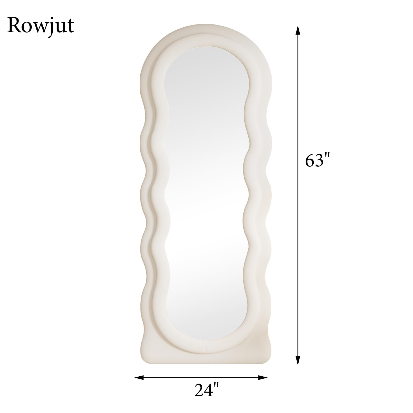 Wavy Full Length Mirror 63x24