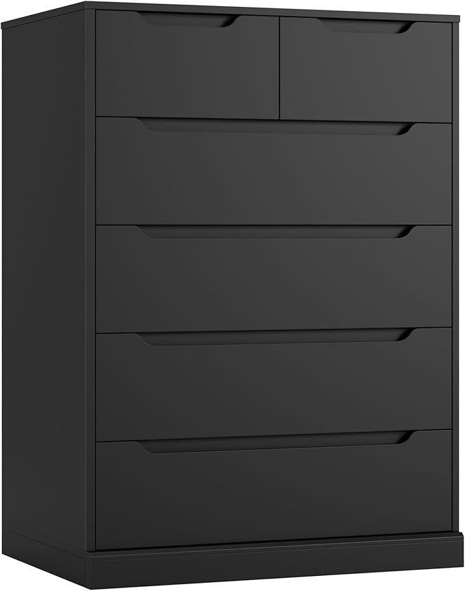 Modern 6 Drawer Dresser with Storage