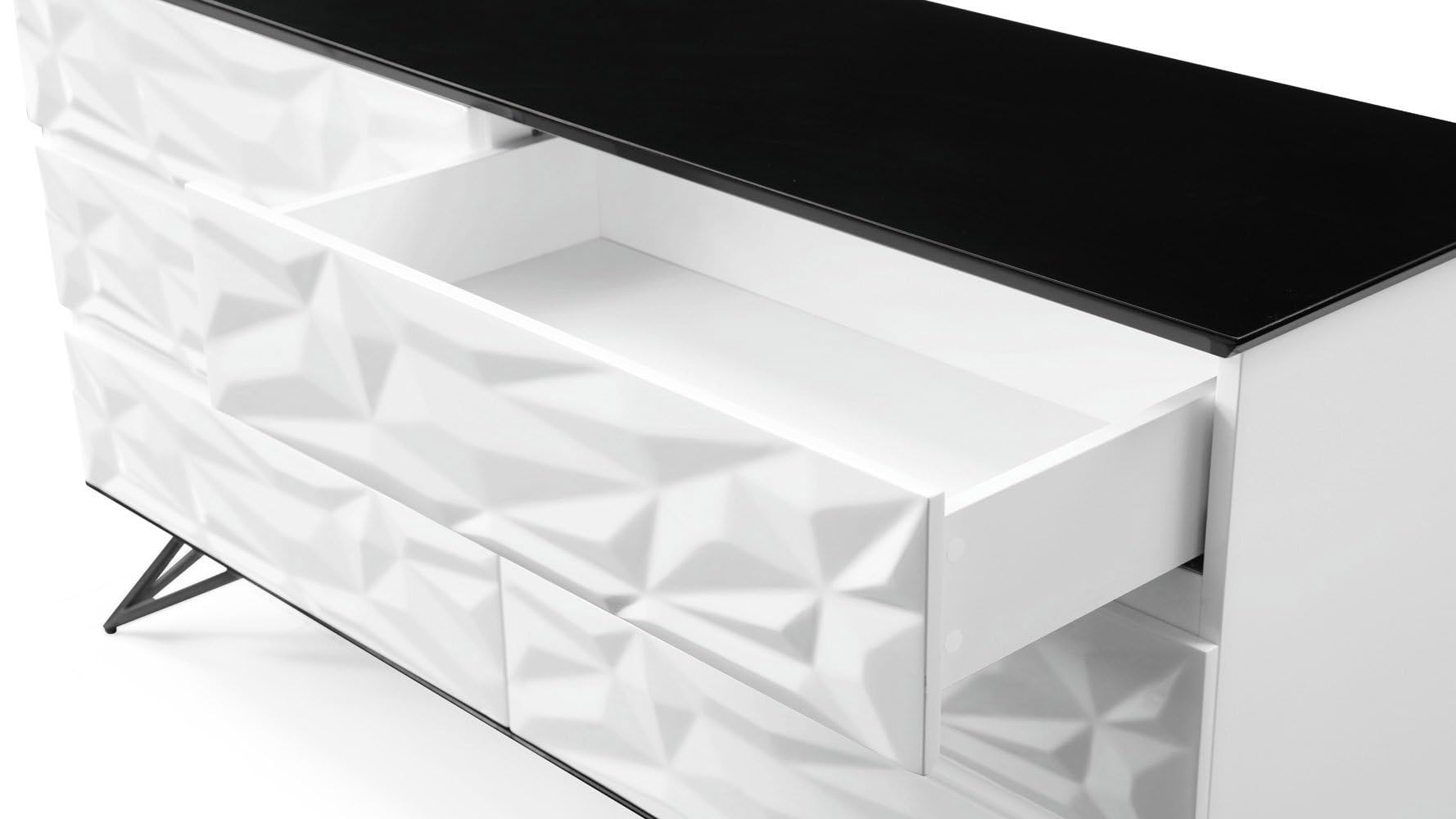 63" Modern Vortice Accent Chest