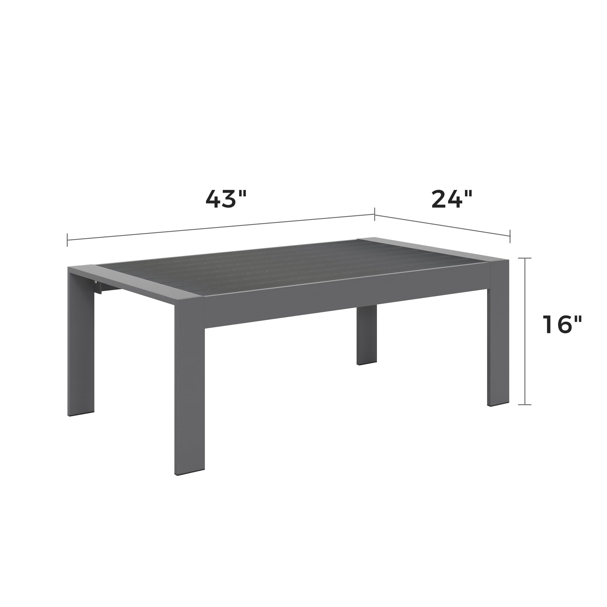 Aluminum Outdoor Coffee Table