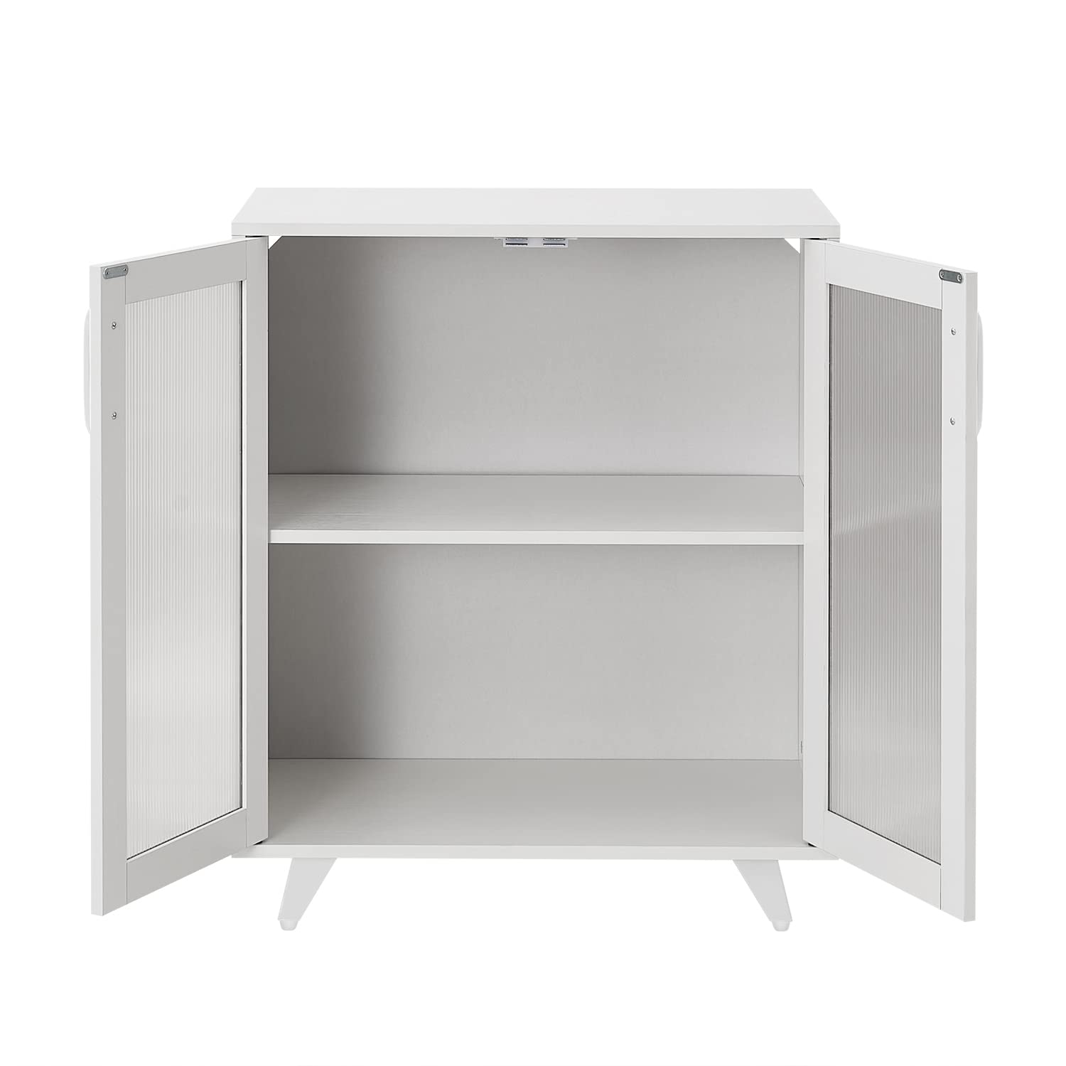 White Storage Sideboard Cabinet with Doors