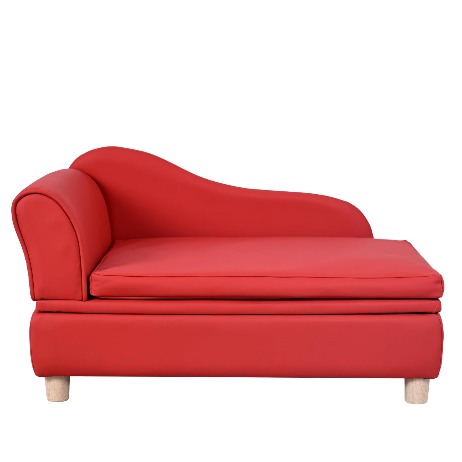PU Leather Pet Sofa with Storage