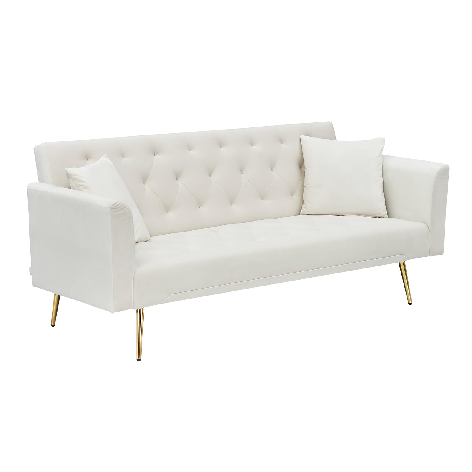 Velvet Sofa Bed Convertible Sleeper Couch