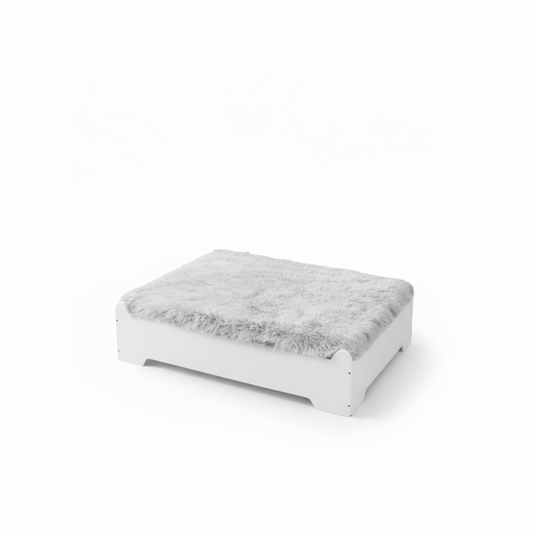 Extra Large Elevated Wooden Dog Bed with Cushion