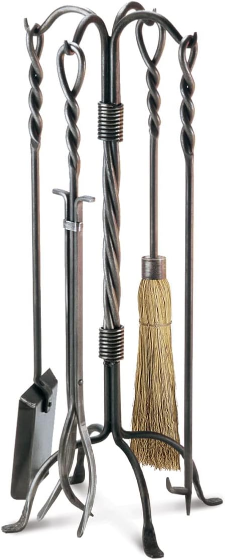 Twisted Rope Fireplace Tool Set
