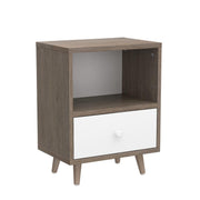 Modern Wood Nightstand with Drawer