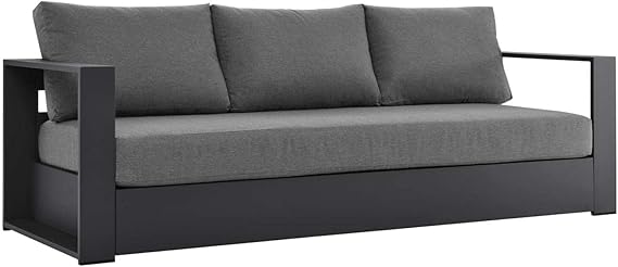 Aluminum Outdoor Patio Sofa - Gray White