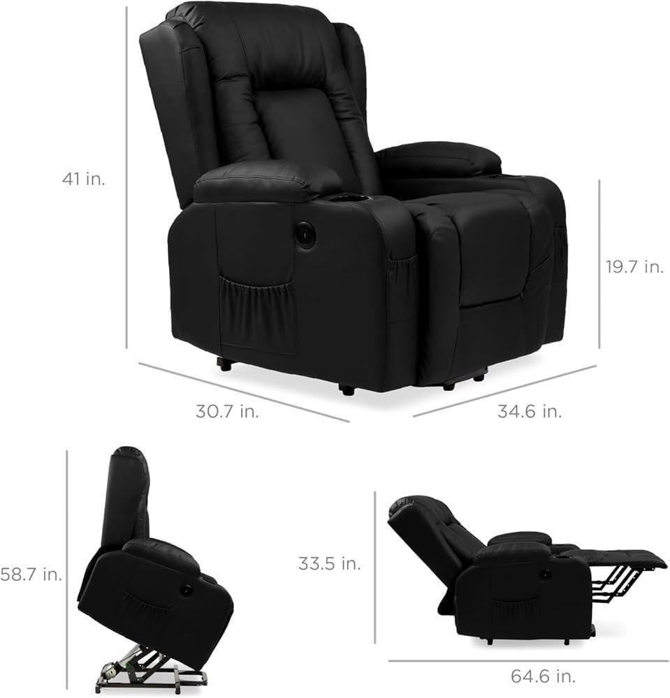 Electric Lift Massage Recliner with Heat