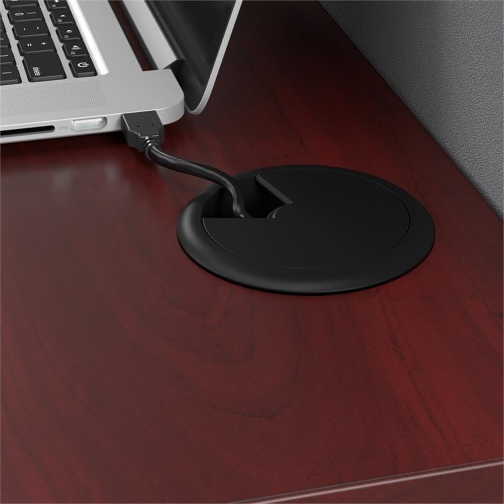 L-Shaped Cubicle Desk with Storage and Privacy Panels