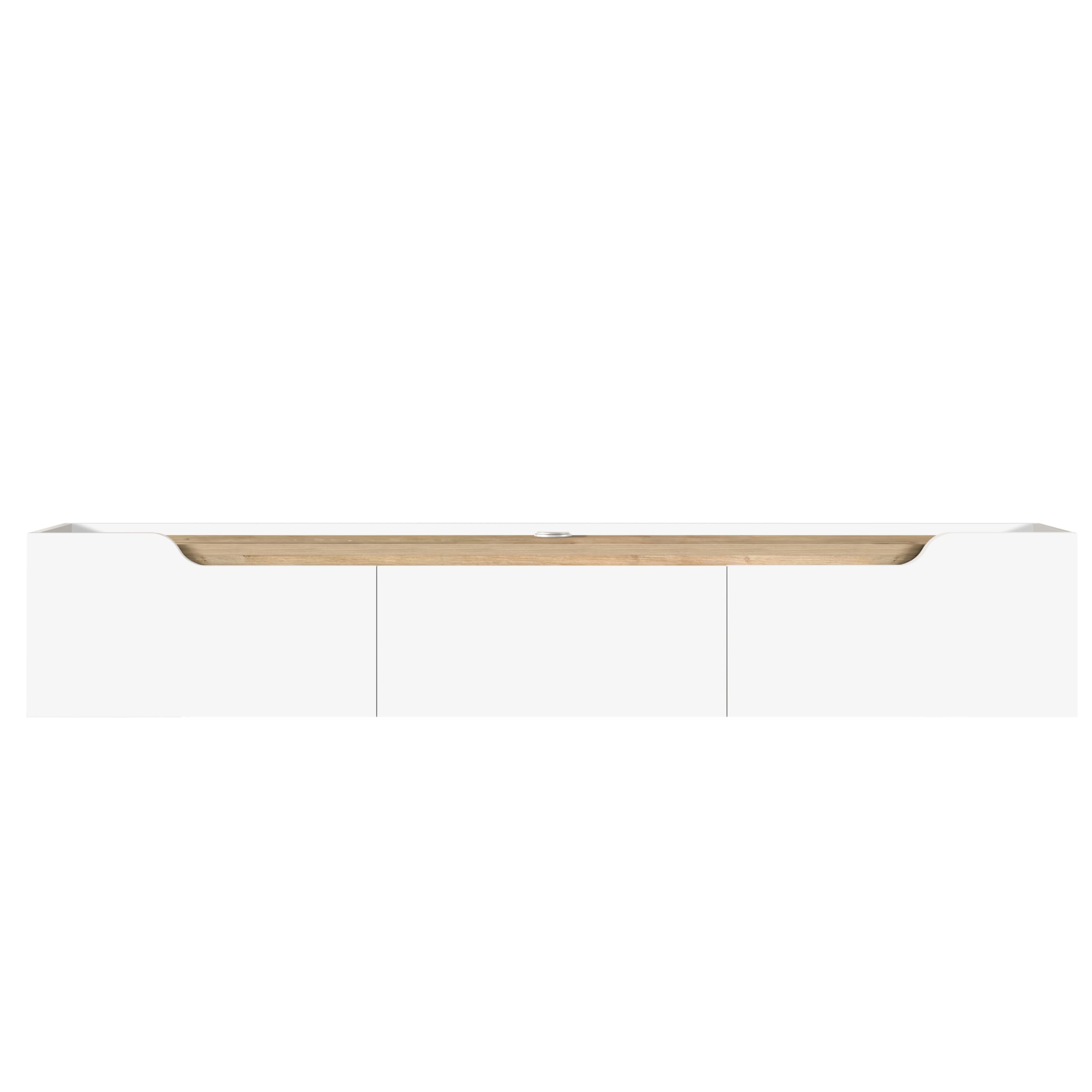Floating TV Stand for 80 Inch TVs with Cable Management