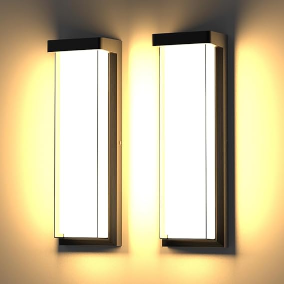 16" Dimmable LED Outdoor Wall Sconce