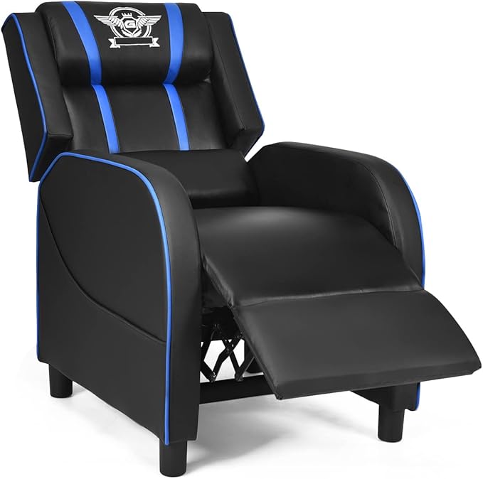 Pink Massage Gaming Recliner Chair