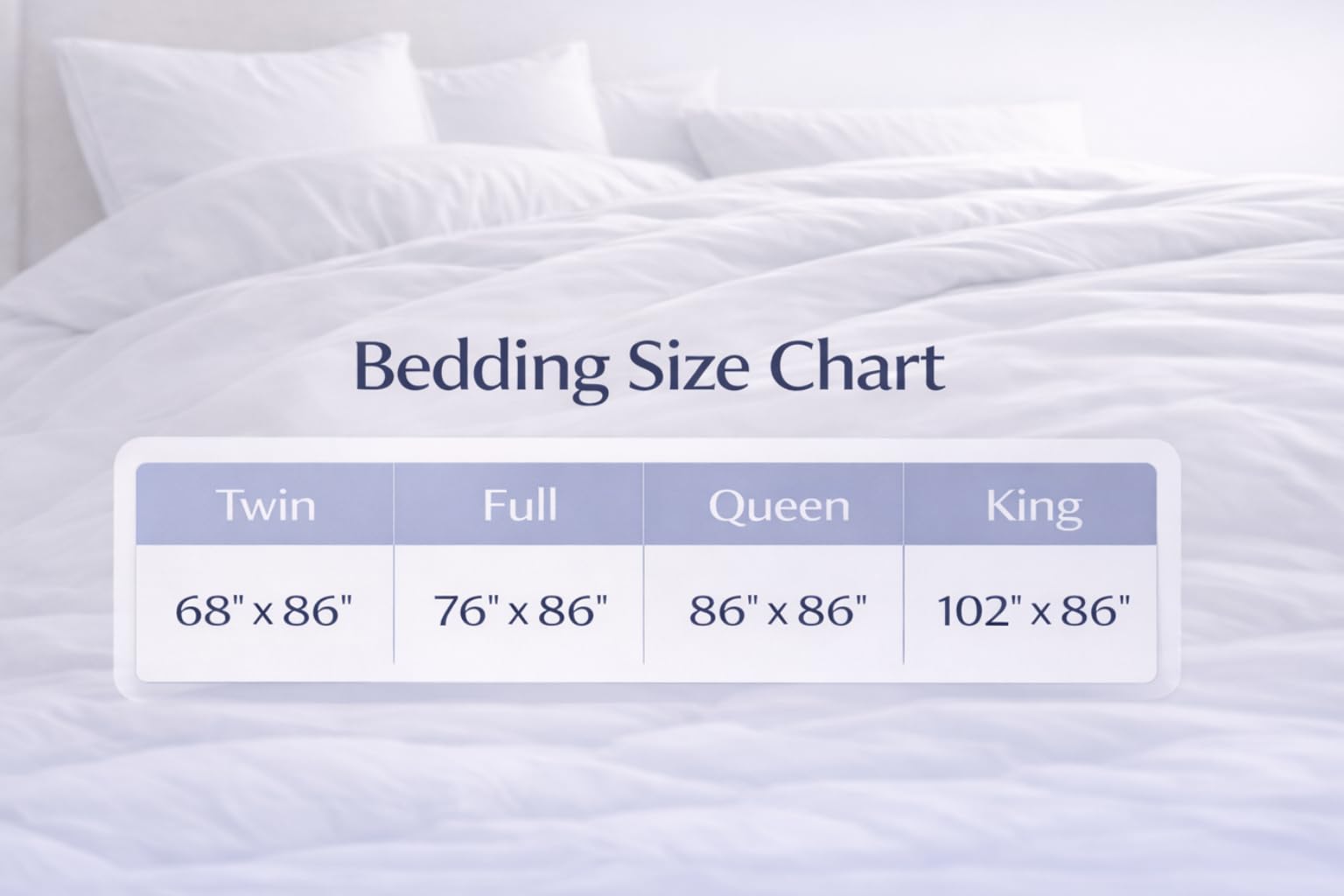 White Down Comforter King Size 550 Fill Power