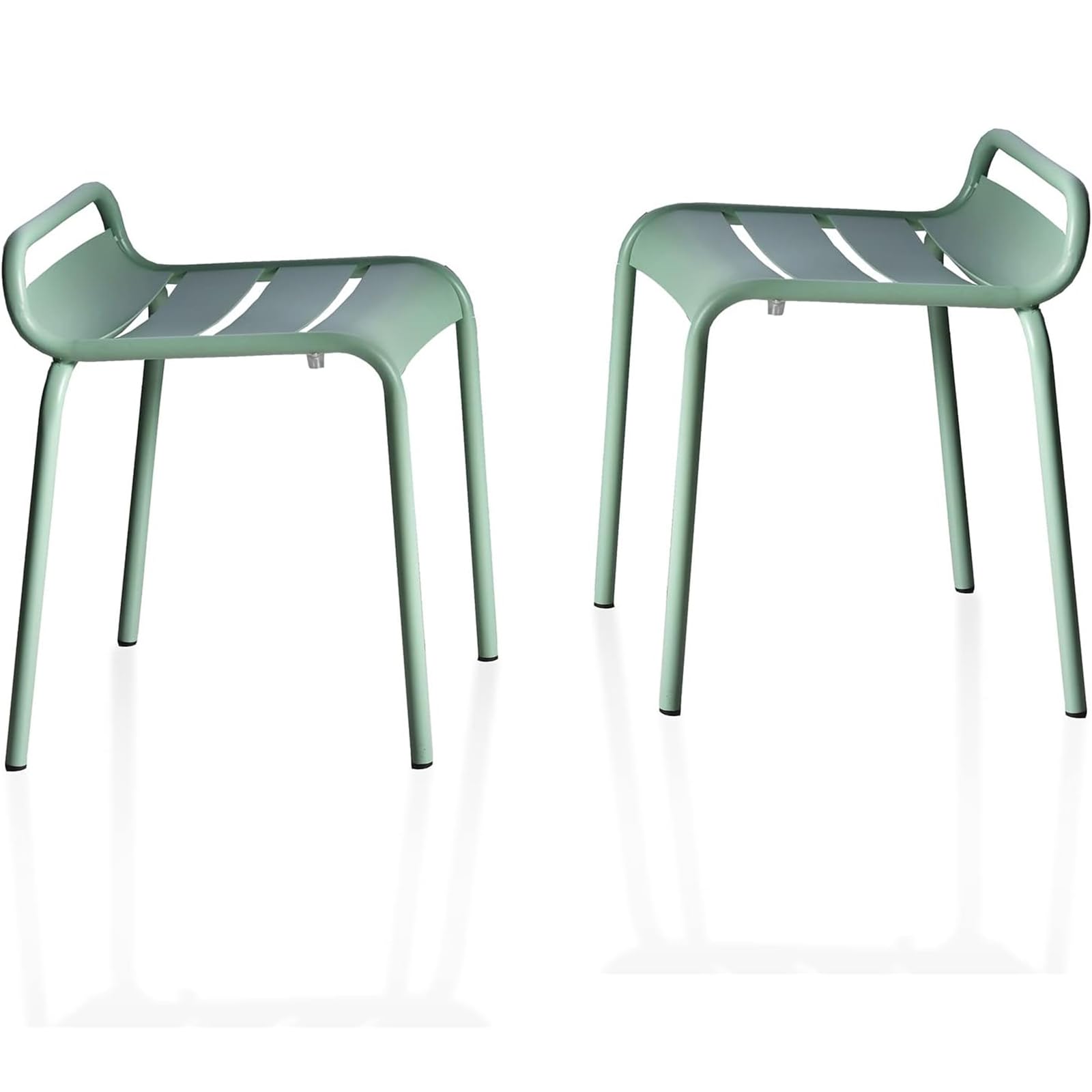 Modern Metal Patio Dining Chair with Low Back