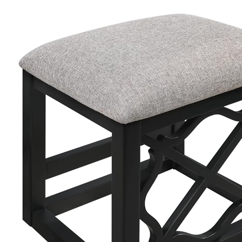 Space-Saving Home Office Desk Set with Padded Stool