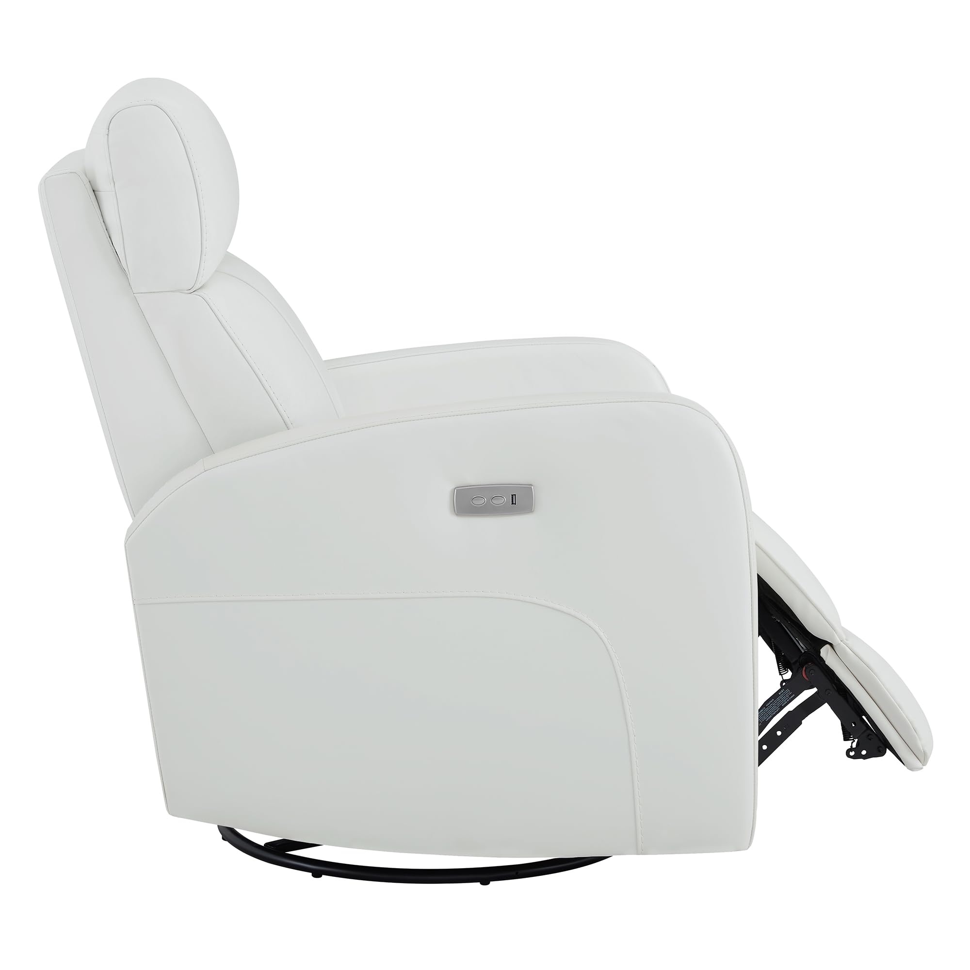 Power Swivel Glider Recliner Chair with Adjustable Headrest