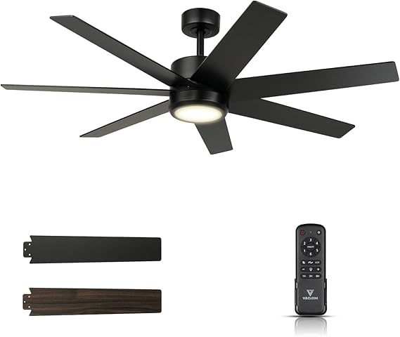 52 Inch Ceiling Fan with Light and Remote