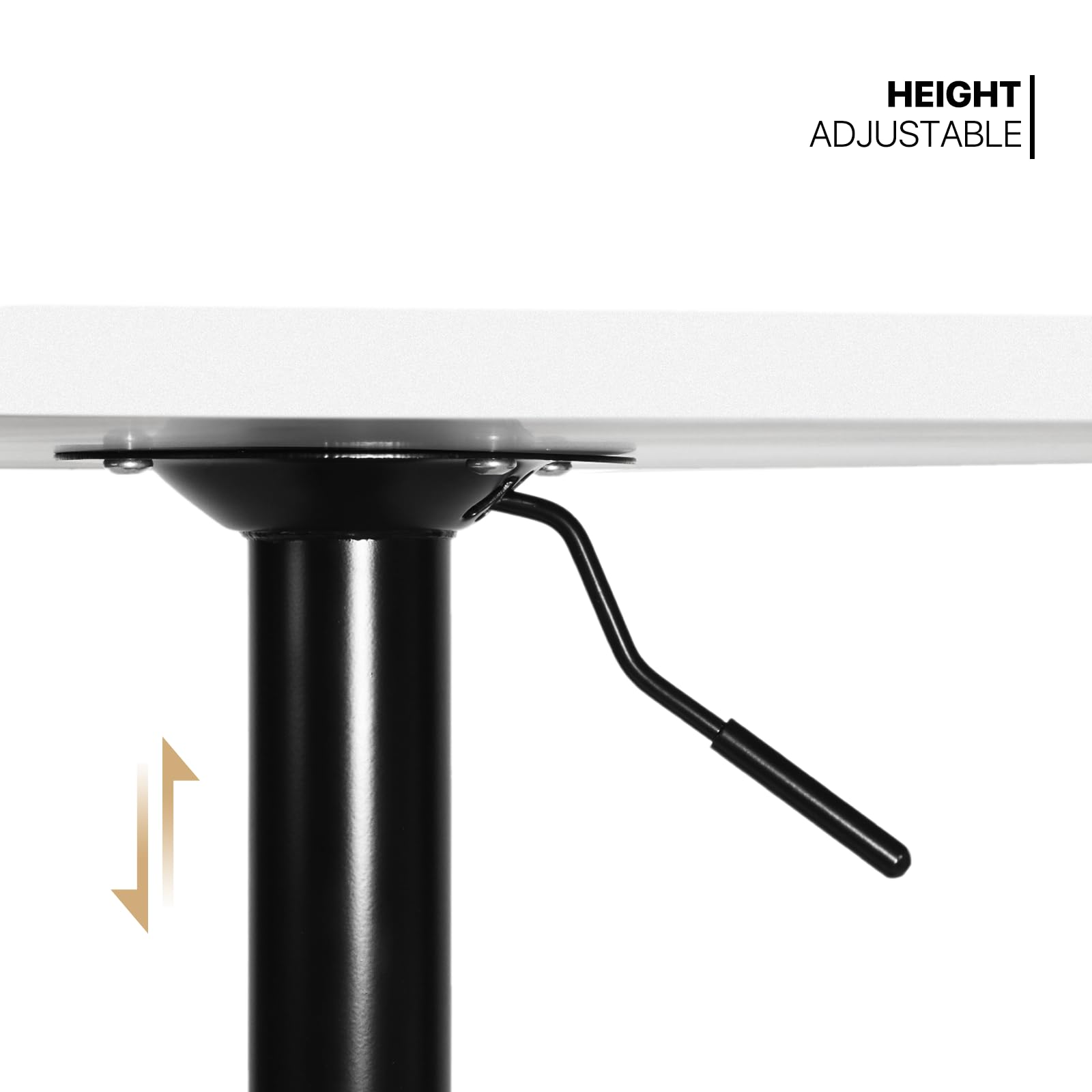 Adjustable Height Round Bar Table