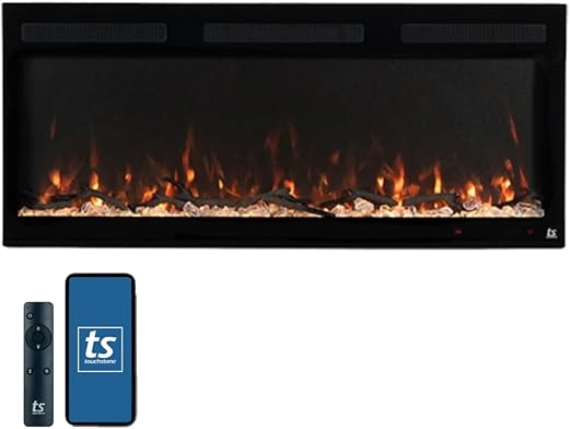 57" Smart Electric Fireplace with WiFi and Alexa