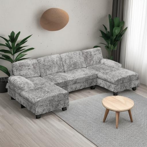 U-Shaped Sectional Sofa with Double Chaise