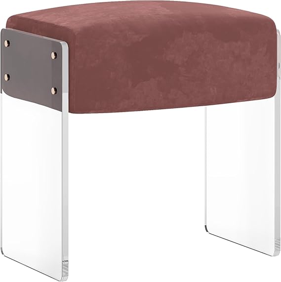 Vanity Stool Chair with Acrylic Legs