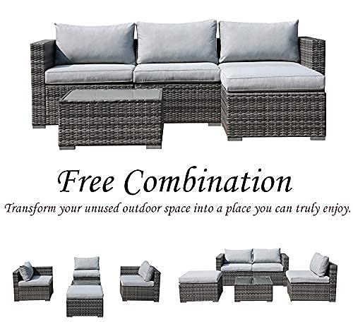 5-Piece Outdoor Sectional Conversation Set