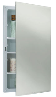 Frameless Horizon Single-Door Recessed Medicine Cabinet