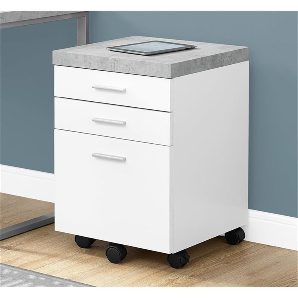 3-Drawer Mobile File Cabinet