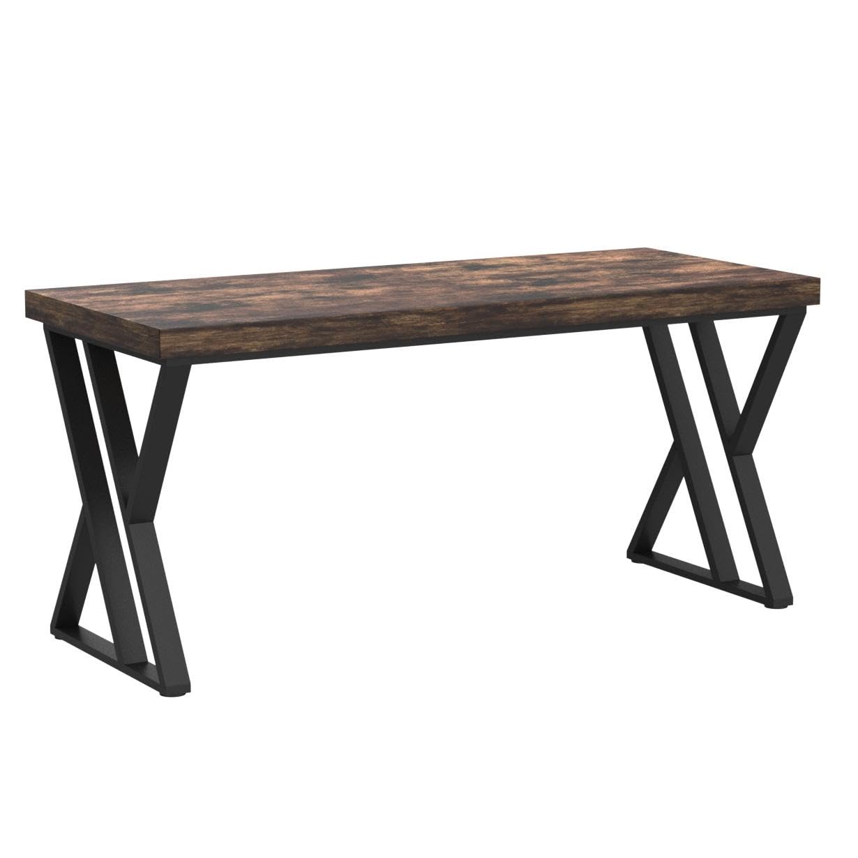 55 Inch Writing Computer Desk with Z-Shaped Metal Leg