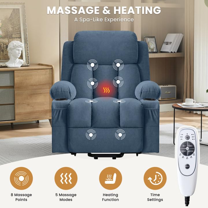 Power Lift Recliner with Heat and Massage