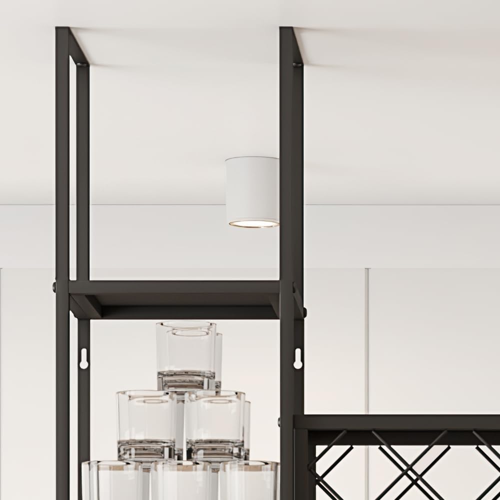 Industrial Wall-Mounted Wine Rack 23 Bottle Capacity
