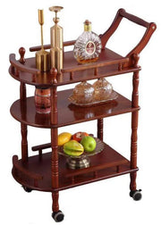 3-Tier Mobile Bar Cart Serving Cart