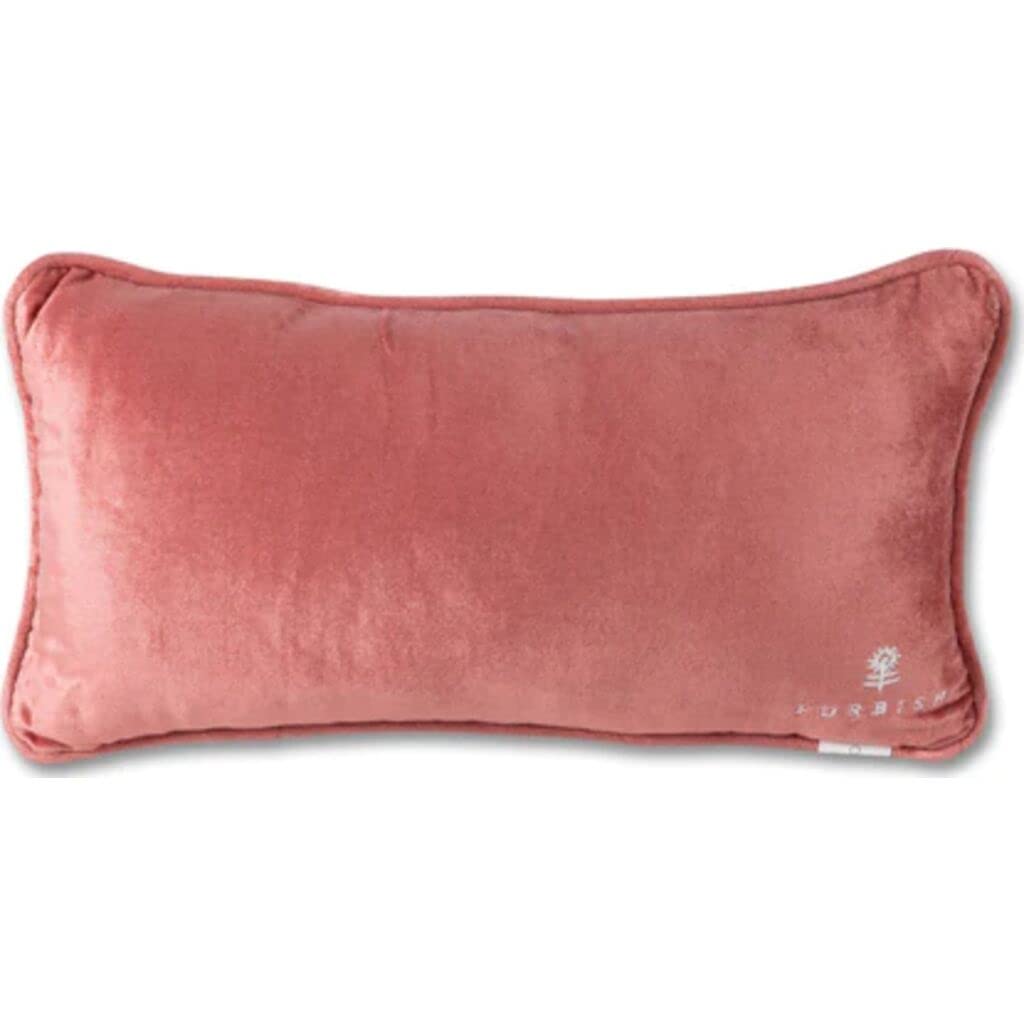 Needlepoint Decorative Throw Pillow - Coral - 8" x 14"