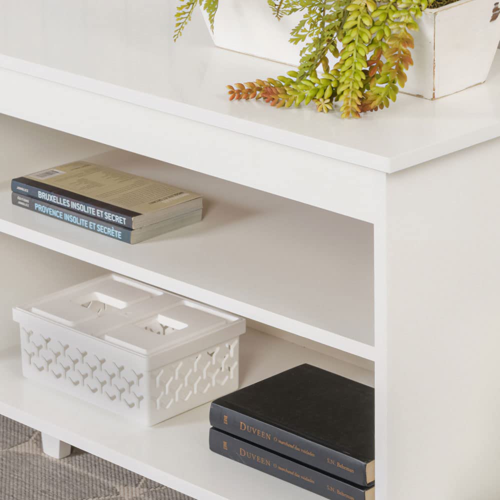 TV Stand with 4 Shelves and Cable Management