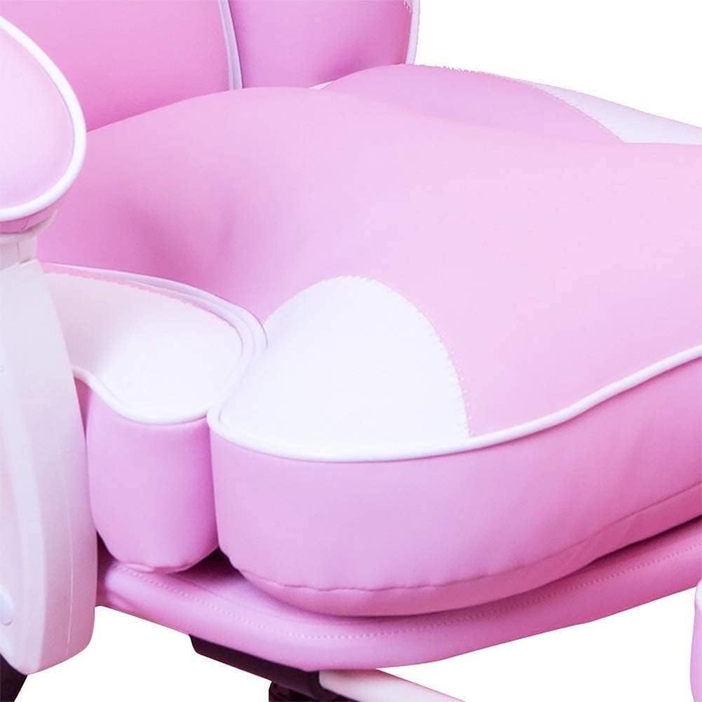 Computer Gaming Chair Pink Cute Home Lift Reclining Live Chair Ergonomic Gaming Chair (Color : Normal)