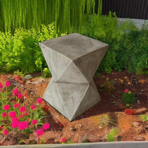 Lightweight Concrete Side Table Light Gray