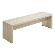62" Faux Travertine Long Bench