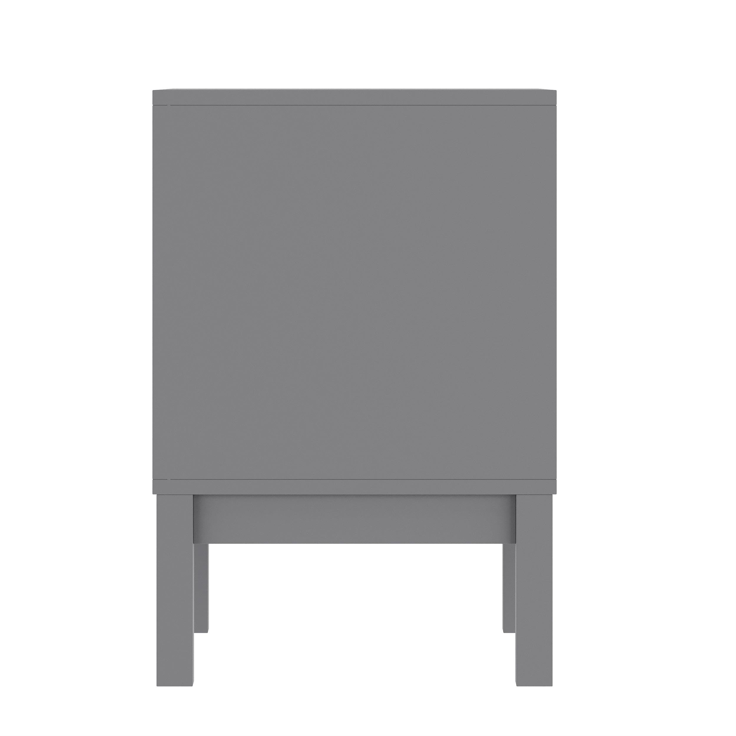 Wood Nightstand with 2 Storage Drawers