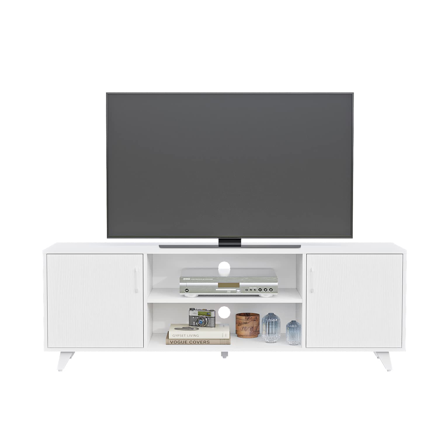 TV Stand with 2 Doors and 2 Shelves