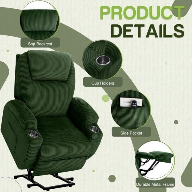 Electric Power Lift Recliner Chair with Massage