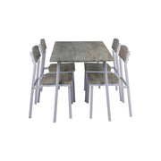 5-Piece Dining Table Set with 4 Chairs