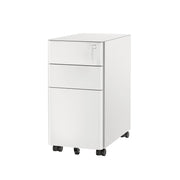 3-Drawer Rolling File Cabinet with Lock