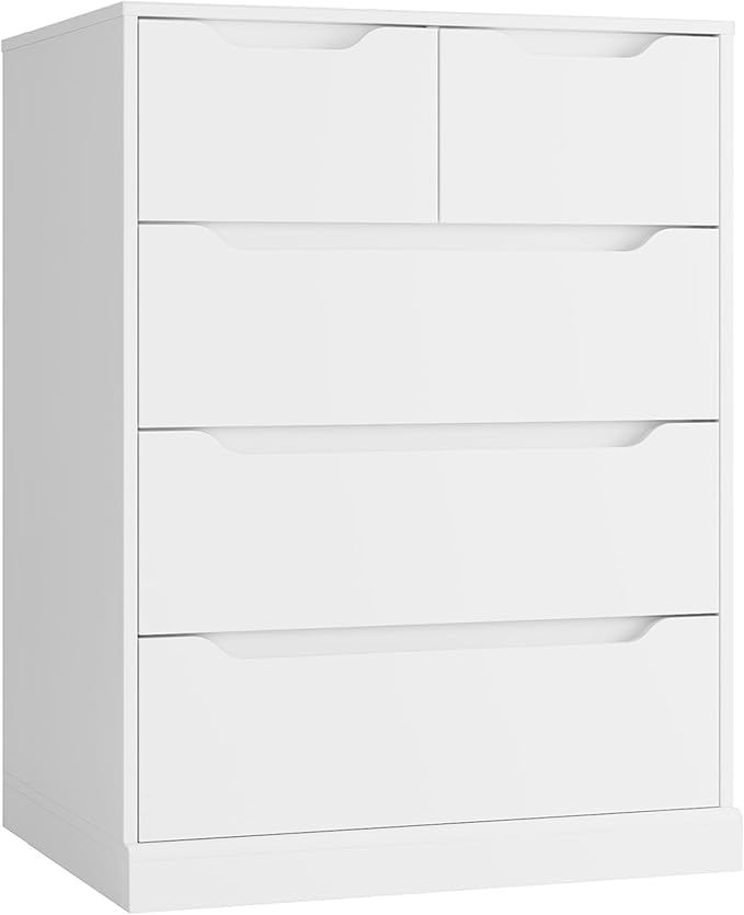 5 Drawer Dresser with Cut-Out Handles