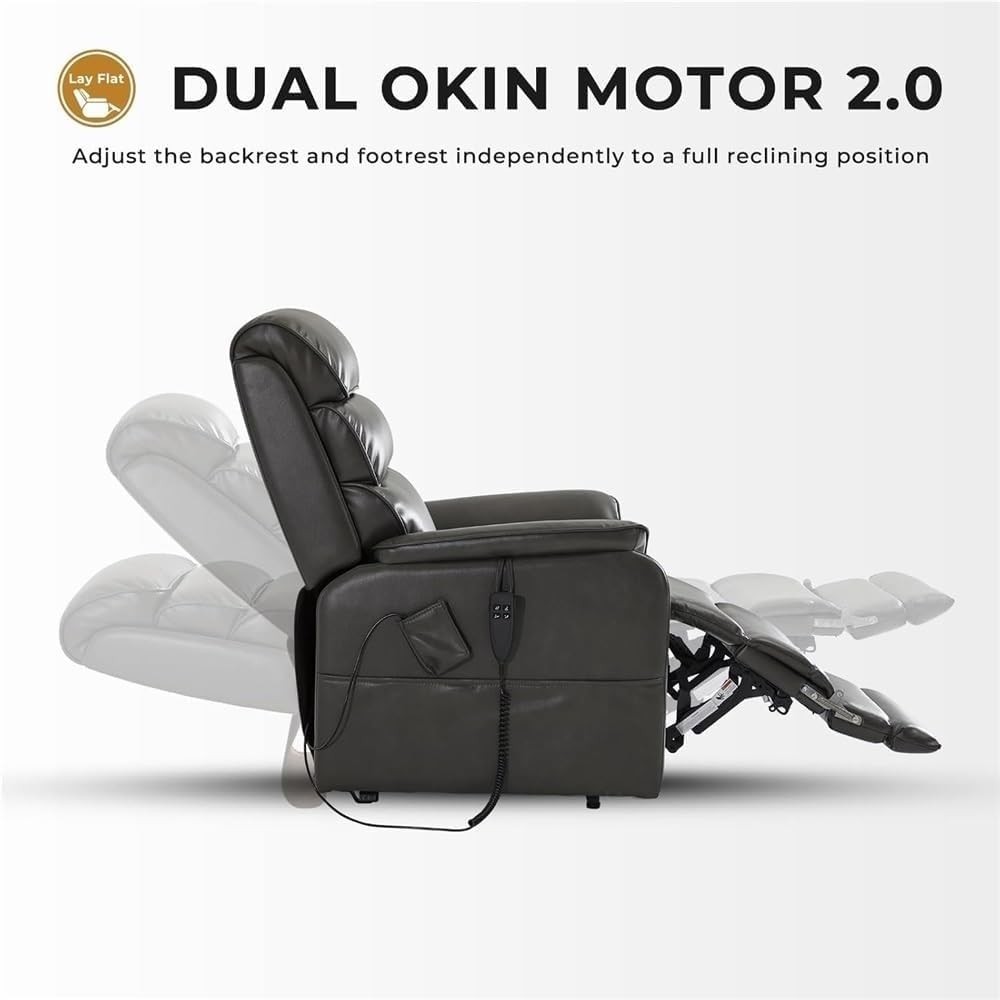Electric Lift Recliner Chair with Massage and Heating